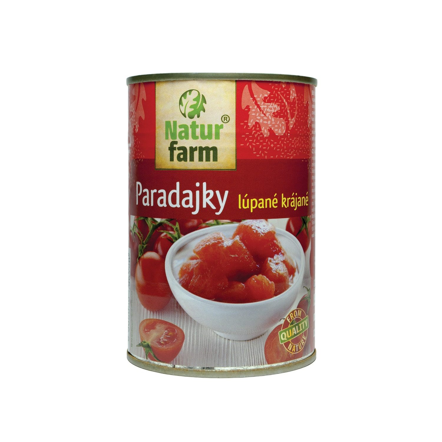 NaturFarm paradajky lúpané krajané 400 g