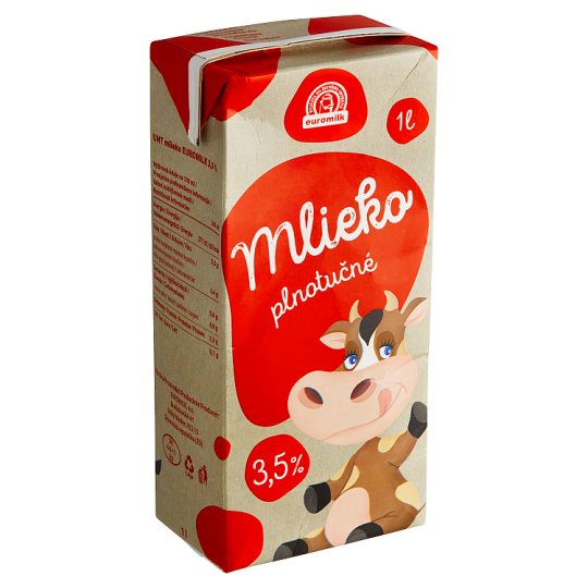 EUROMILK mlieko trvanlive plnotucne 3,5% 1L