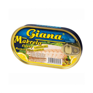 GIANA makrelové filety v slnečnicovom oleji 170 g
