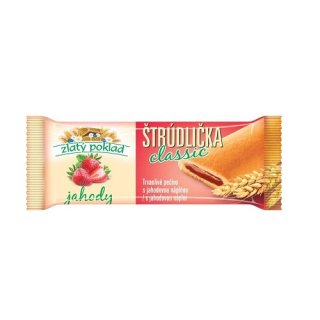 ZLATÝ POKLAD štrudlička classic s jahodovou náplňou 21 g