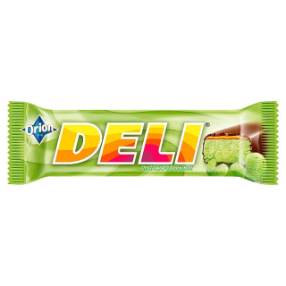 ORION deli tyčinka s pistáciovou náplňou v horkej čokoláde 35g